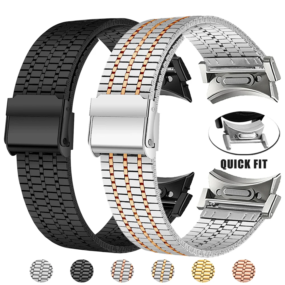 Metal Strap for Samsung Galaxy Watch 6 Classic 47mm 43mm Belt Bracelet Galaxy Watch Series 6 5 4 40mm 44mm Stainless Steel Band