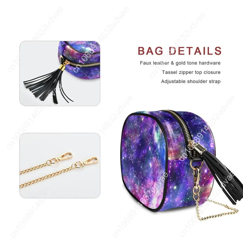 Small Handbag For Women Mini Galaxy Nebula Night Shoulder Bag Leather Crossbody Tote Bag Luxury Design Hand Bag Women 2020 Trend