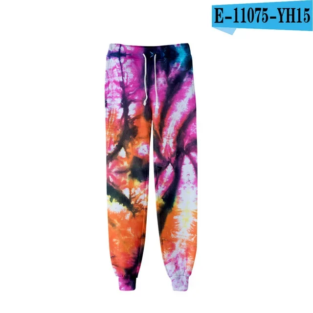 Herren-Jogginghose in Blau mit Swirl-Tie-Dye-Muster, Kordelzug, elastische Bündchen, lockere Passform, lässiger Streetwear-Look, ideal für Sport und den Alltag. – Detail 5