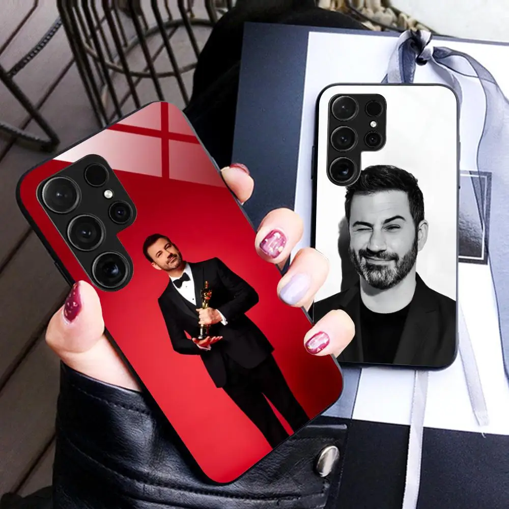 Jimmy Kimmel Mobile Cell Phone Case for Samsung Galaxy A56 55 54 53 52 51 36 35 34 23 16 15 5G Glass Colorful Cover Luxury Cover