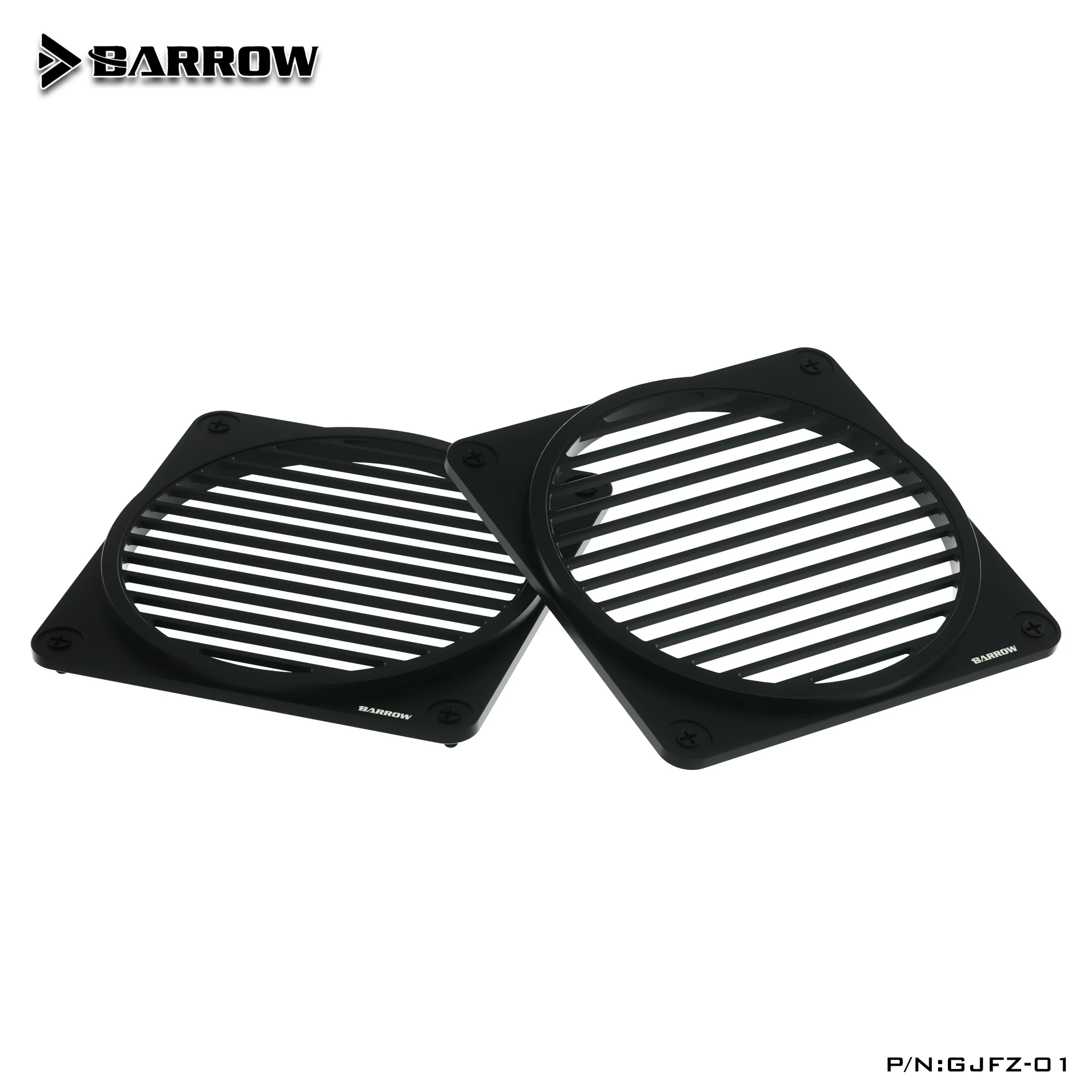 

Металлическая крышка вентилятора Barrow 12 см * 12 см для охлаждения вентилятора 120 мм для корпуса компьютера, кулер, черный, серебристый, GJFZ-01
