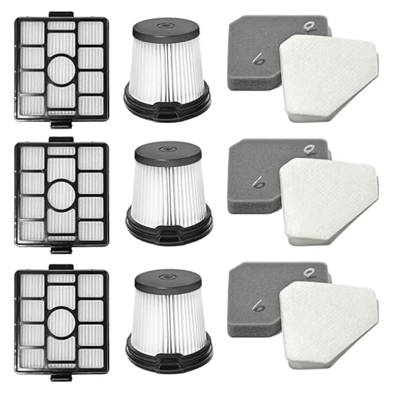 Shark BU3523용 ABBK 필터 교체 깨끗하고 가벼운 무선 스틱 클리너 및 Shark BU3521 및 빈 무선 스틱