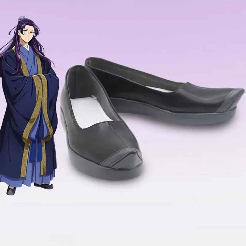 

Обувь для косплея Jinshi из «Дневников аптекаря», ботинки из искусственной кожи, реквизит для Хэллоуина, обувь Jinshi на заказ