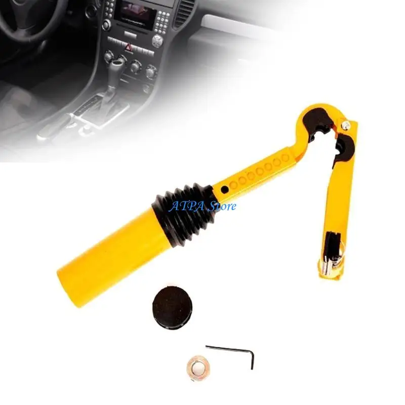 

U13C Steel Car Handbrake Shifts Lock with Adjustable Fit Space Saving Car Lock Auto Accessories Upgrades for Maximums Security