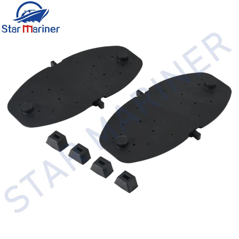 807166A2 Exhaust Y Pipe Water Shutter Flappers with Grommets for Mercruiser Outbaord Motor 262 MAG 4.3L V6