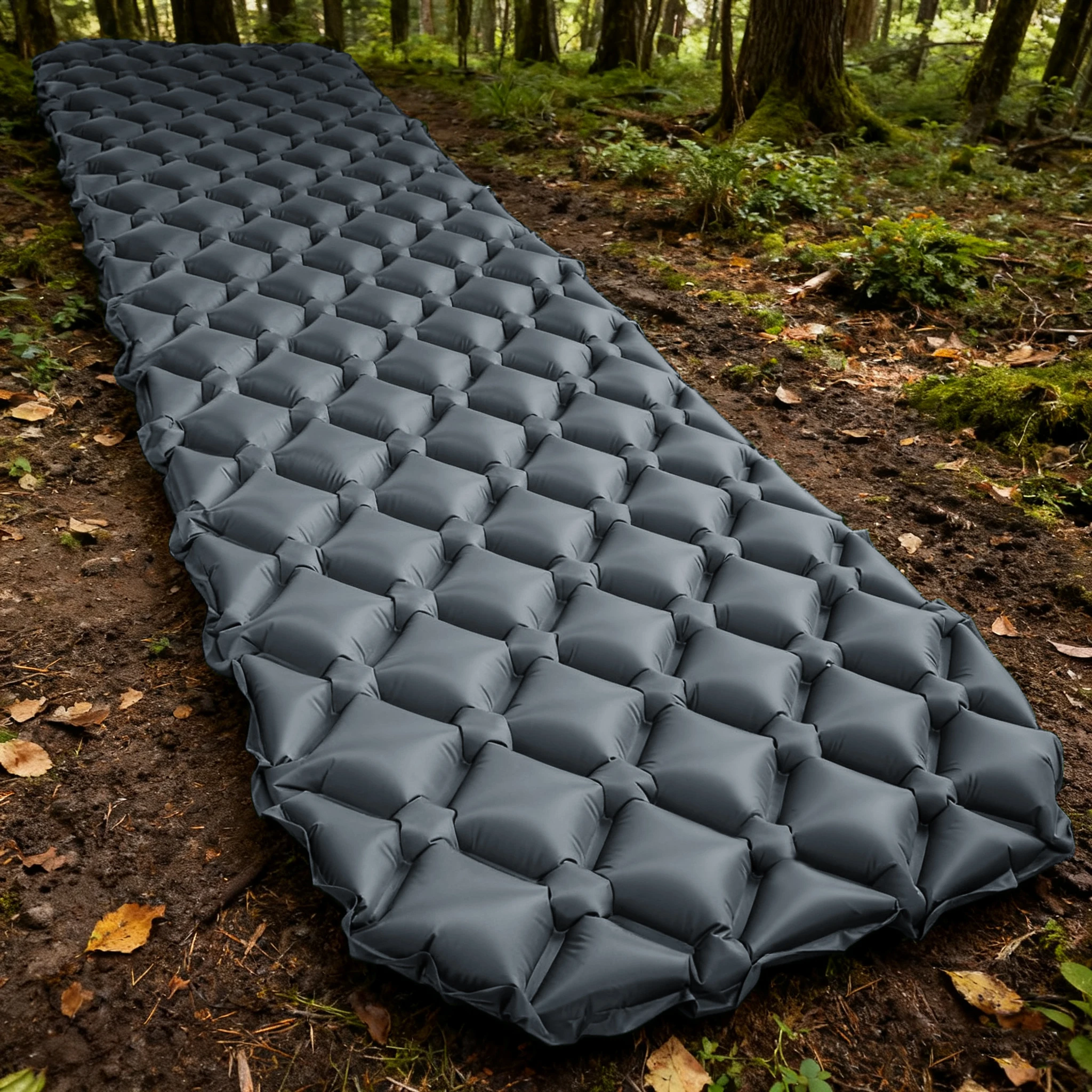 

Portable Lightweight Pad for Outdoor Adventures, Camping & Daily Use No Air Pump Inflatable Mattress