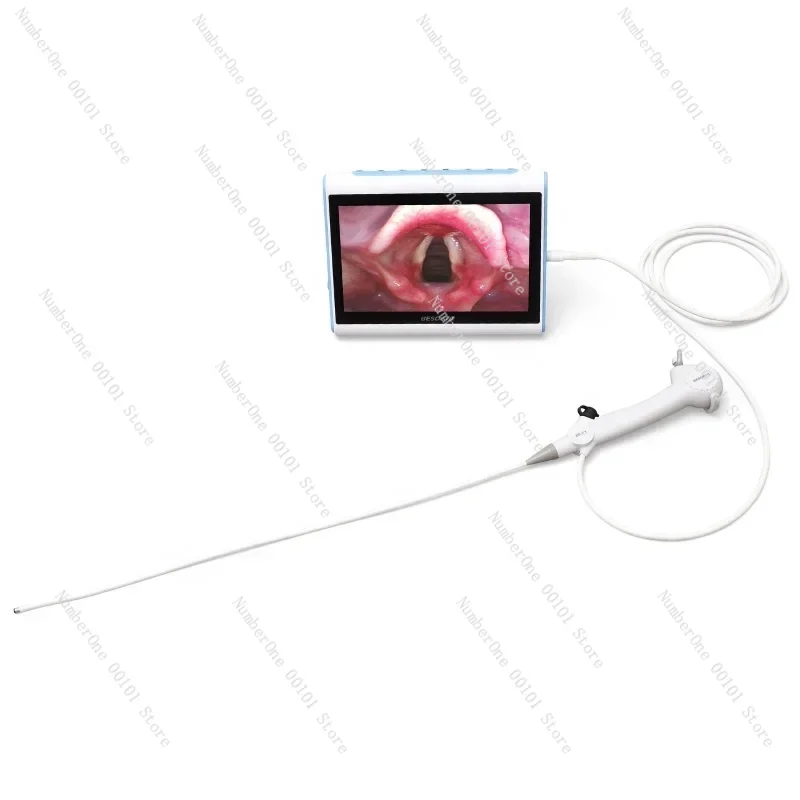 Portable Low-cost Otolaryngology Flexible Endoscopic Instrument Digital Video Bronchoscope with High Definition Medical Screen