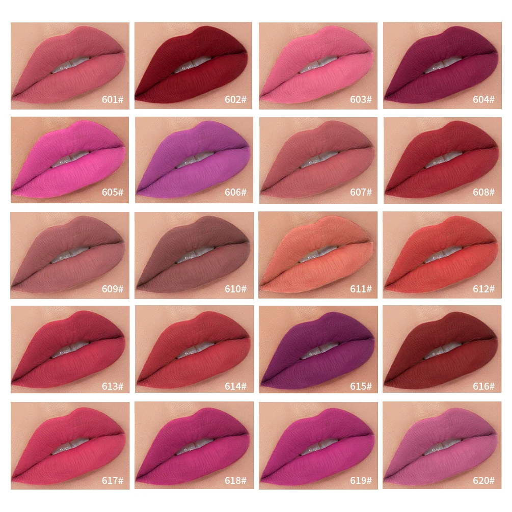 Sexy Velvet Matte Lip Gloss Liquid Lipstick Lipgloss Beauty Red Nude Waterproof Long-lasting Lip Stain Makeup For Women