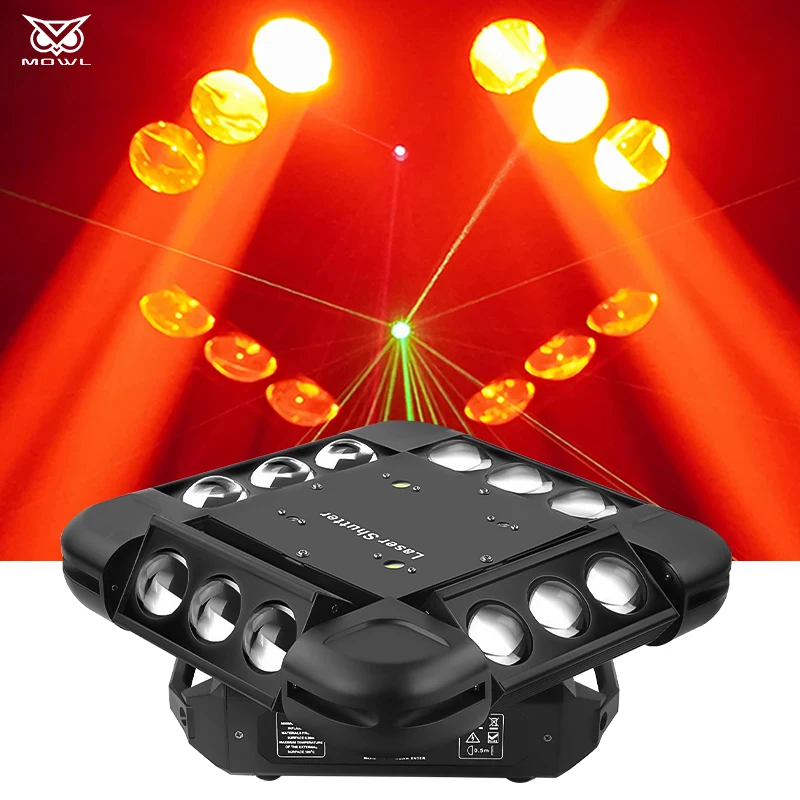 

Tornado 12x10W RGBW DMX Beam Laser LED Moving Head Effect Light For Bar dj club Disco