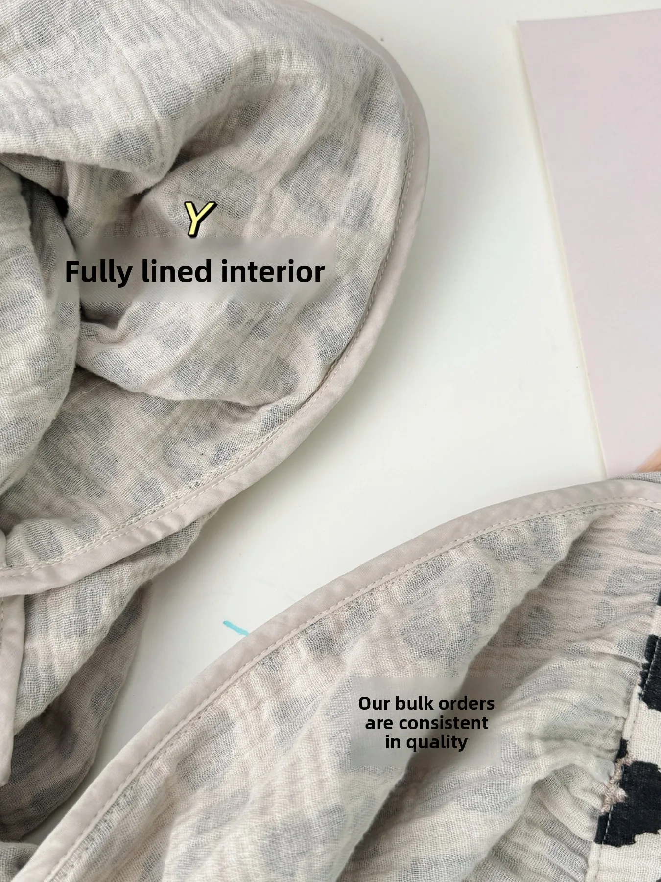 Anneena fil de coton bébé niveau imprimé léopard respirant décontracté anti-moustique ample jambe large pantalon femmes été neuf Points