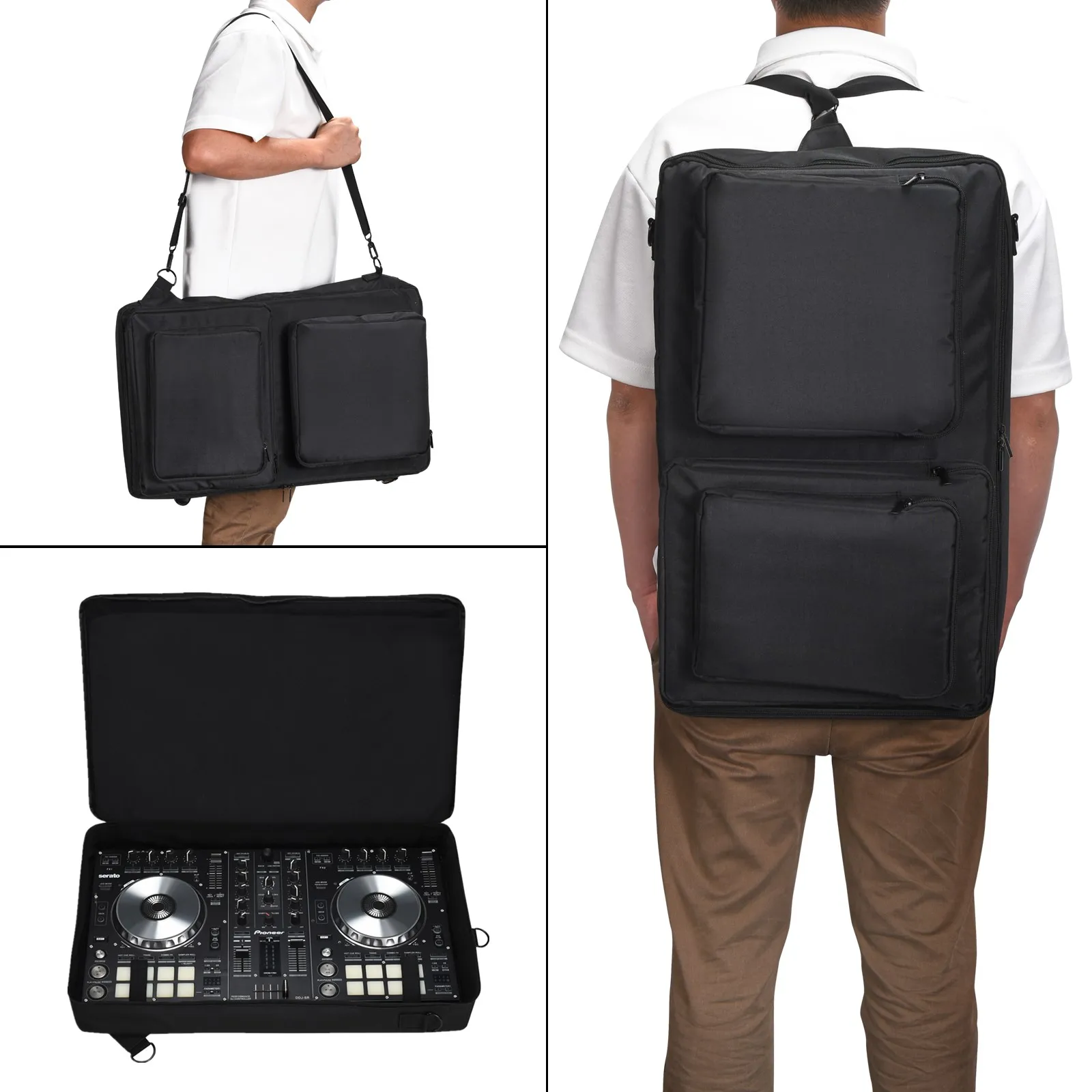 Carrying Case Shoulder Bag Backpack for Pioneer DDJ-SR2/DDJ-SR for Native Instruments Traktor Kontrol S4 Mk3 DJ Controller