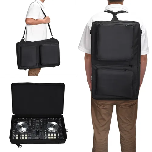 Imagen 2 del producto Estuche de transporte bolso de hombro mochila para Pioneer DDJ-SR2/DDJ-SR para Native Instruments Traktor Kontrol S4 Mk3 controlador de DJ