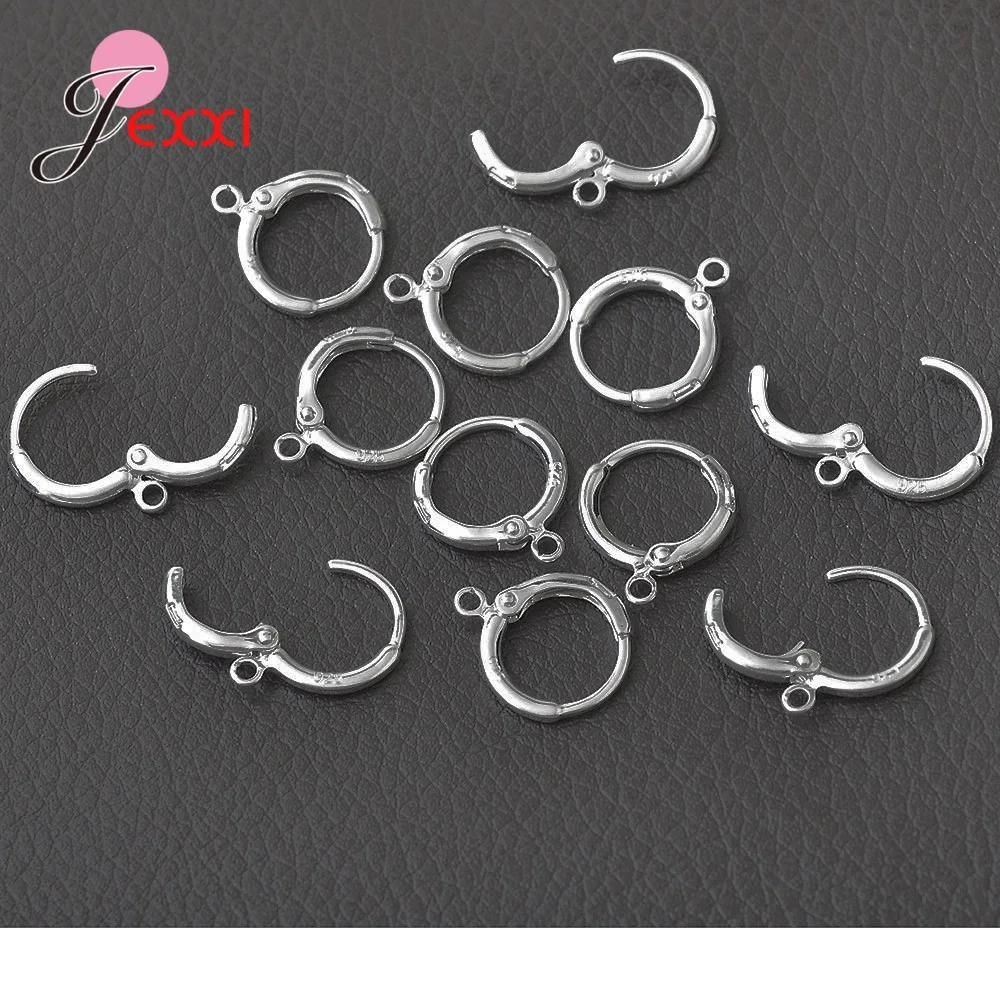 Wholesale 925 Sterling Silver Needle Diy Handmade Jewelry Making Findings Accessory For   Hoop Earrings Silver Needle-jewelry