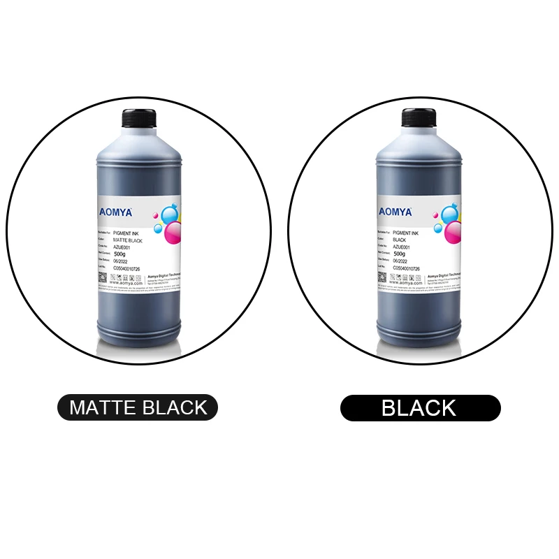 Aomya Pigment Ink for Epson Stylus Pro 3800 3880 7700 7800 7880 9800 9880 7600 4800 4880 9600 P6000 P400 Waterproof Ink 500ML