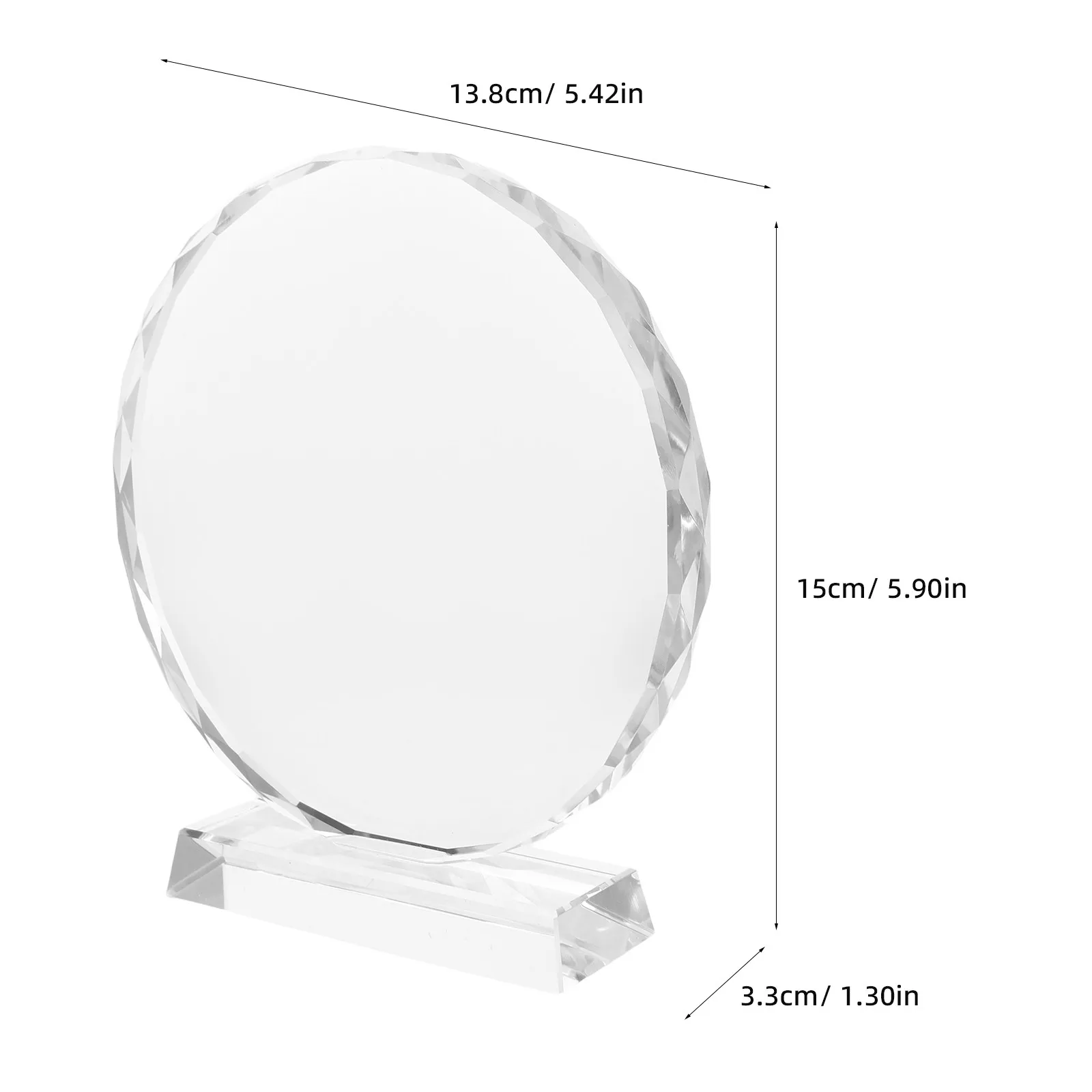 1Pack Crystal Sunflower Trophy 140Mm Glass Award Medals Sports Event Souvenir Commemorative Recognition Plaques Winner
