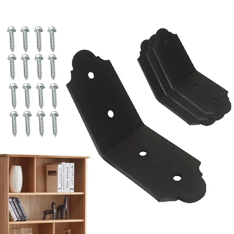 

45 Degree Mount Bracket 45-Degree Connector Brace Decorative Knee Braces Outside Mount Bracket Rust Resistant Heavy Duty For