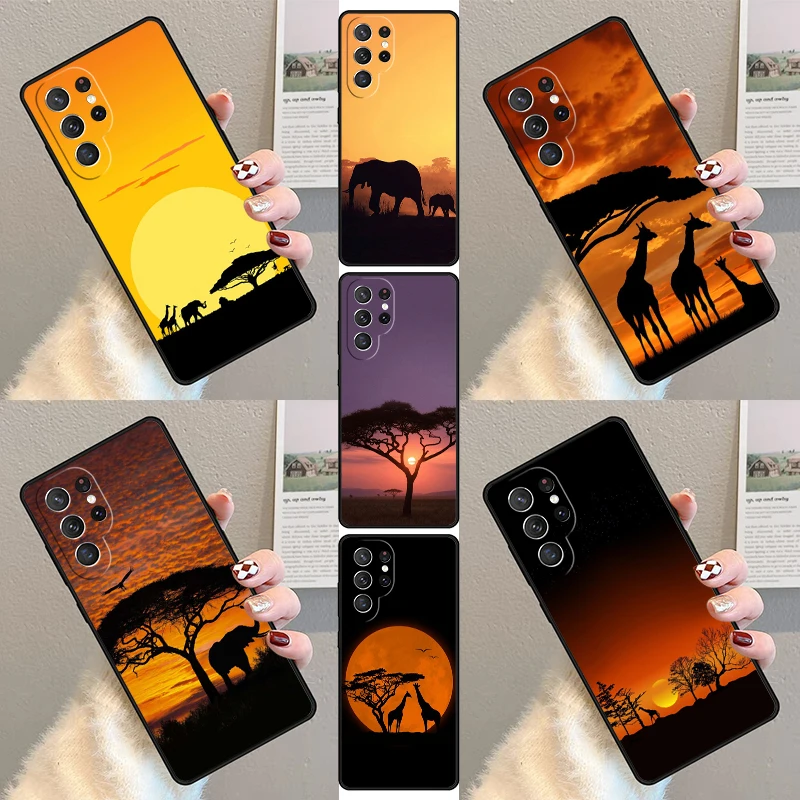 

Силиконовый чехол для телефона с африканским принтом для Samsung Galaxy S23 S21 S20 FE S24 S25 S22 Ultra Note 10 20 Plus, силиконовый чехол