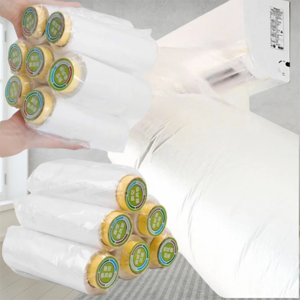 1Set Extended Flexible Air Conditioning Air Guide Bag Summer Cooling Home Accessories Blowing Pipe Bag 8/10/12/16m Plastic