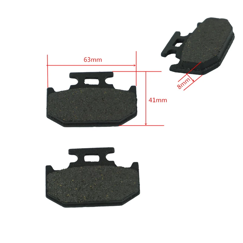 Motorcycle Rear Brake Pads For Kawasaki KDX125 KDX200 KDX250 Suzuki RM 125/250 DR250 350 YAMAHA DT125 TTR250