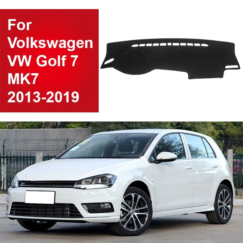 CNZKO Dashboard Cover For VolkswagenWW Golf 7MK72013-2019 Dashboard Cover Mat Non-Slip Dash Mat Car Interior Accessories