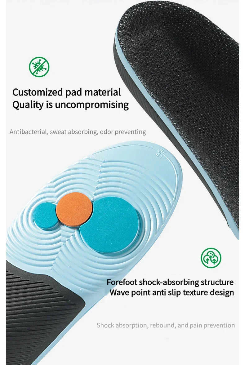 1 Paar orthopädische Pads, Sportschuhe, Einlegesohlen, Fußgewölbeunterstützung, Einlegesohle für Füße, Plantarfasziitis, Plattfuß, Stoßdämpfung, Schuhsohle – Detail 10
