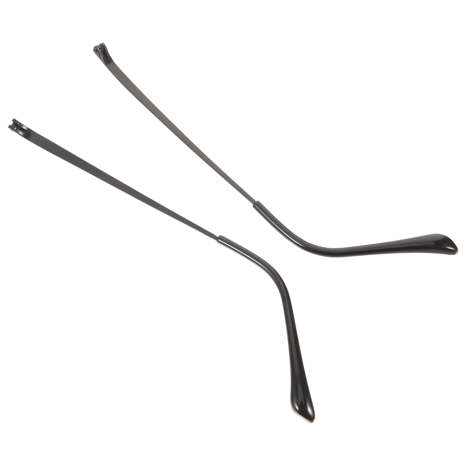 

2 Pcs Eyeglasses Replacement Temples Metal Durable Universal Glasses Arm Legs Repair Black Fits Frames Comfortable Anti Slip