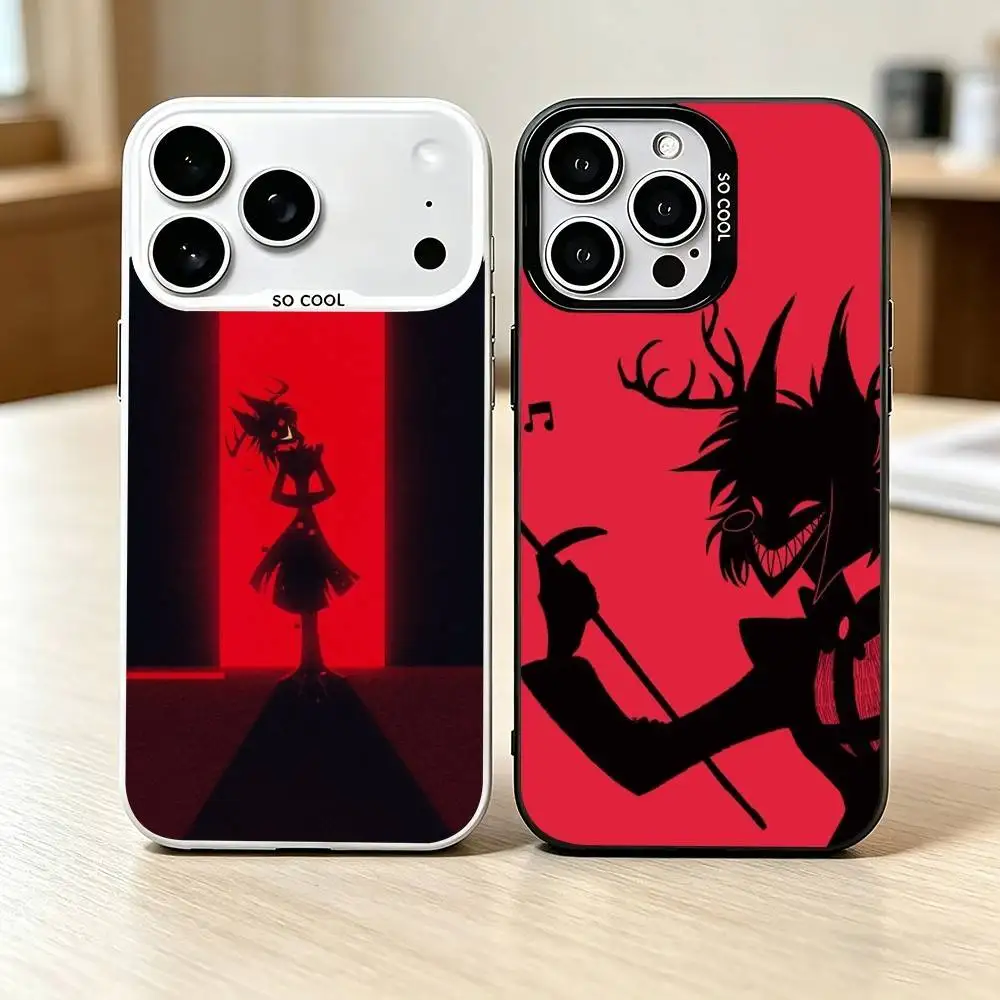 

The Radio Demon A-Alastor Phone Case For iPhone 17,16,15,14,13,12,11 Plus,Pro Max,XS,Colorful Silver Phone case