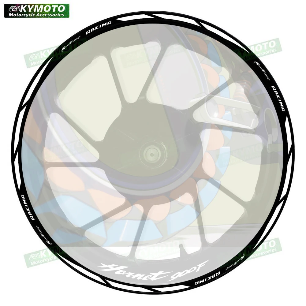 

Аксессуары для мотоциклов Honda HORNET 900F, 17-дюймовые наклейки на передние и задние колеса, наклейки на обтекатели, светоотражающие украшения