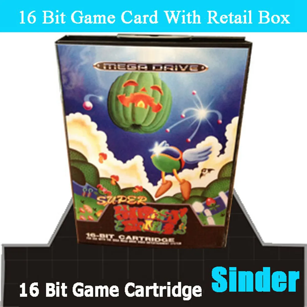 

Super Fantasy Zone 16Bit MD Game Cartridge with EUR Box for Sega Megadrive Genesis Systems