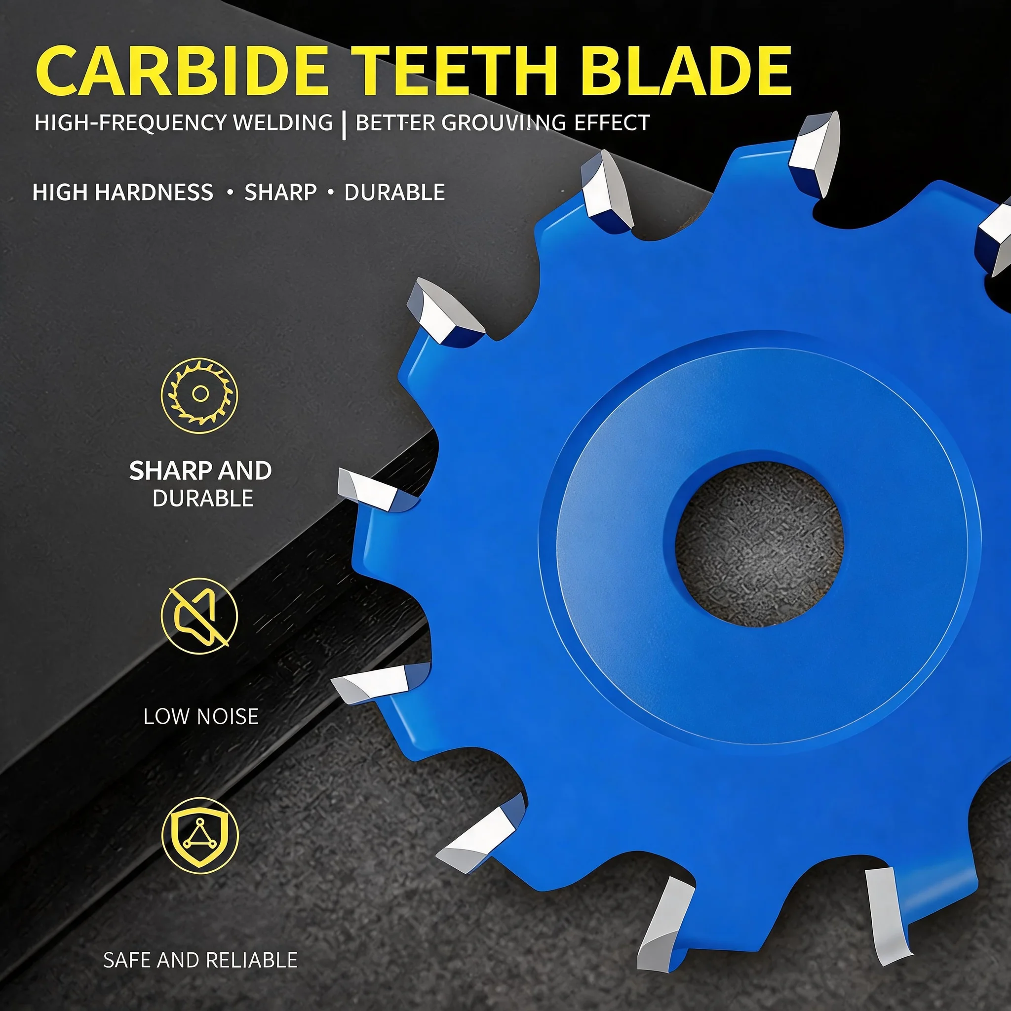 Carbide U/V Teeth Grooving Saw Blade for Aluminum Composite Panel Wood Angle Grinder Circular Saw