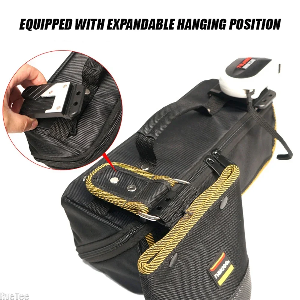 NAKIOO 1680D Kit with Portable Zipper That Can Be Tool Unfolded Pouch Organizer for Electrician Tools Man Gift