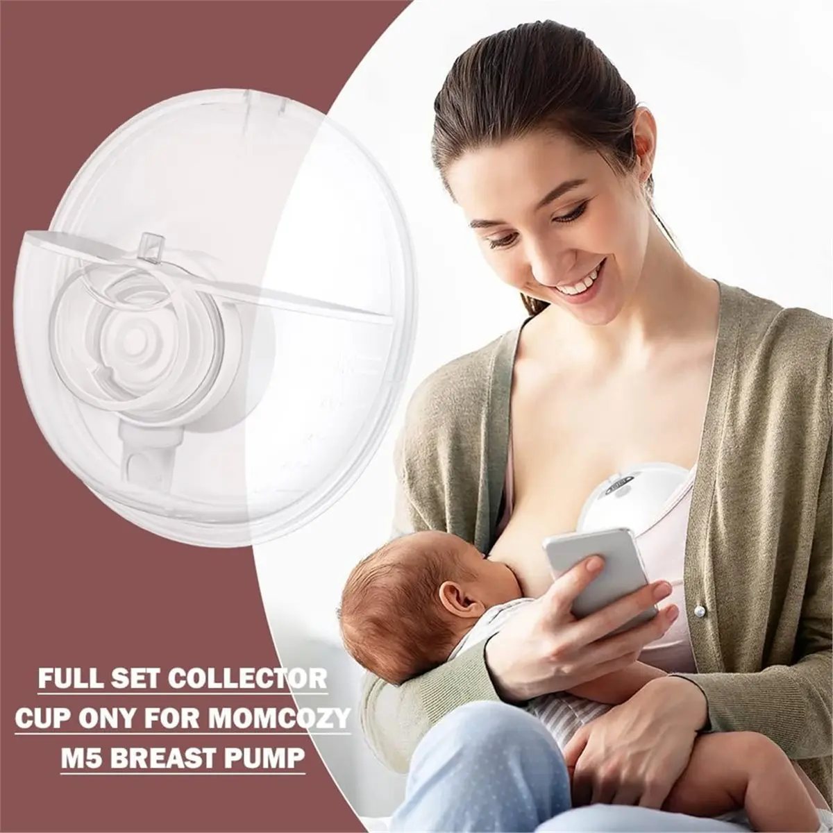 [BLACKFRIDAY] 1 Juego de Vasos Recolectores de Leche para Mujer, Solo para Extractor de Leche M5, Accesorios de Repuesto, Piezas