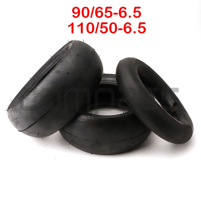 90/65-6.5 Front 110/50-6.5 Rear Tubeless Tire for 47cc 49cc Mini Pocket Bike Small Sports Car Motorcycle Accessories Slick Tire