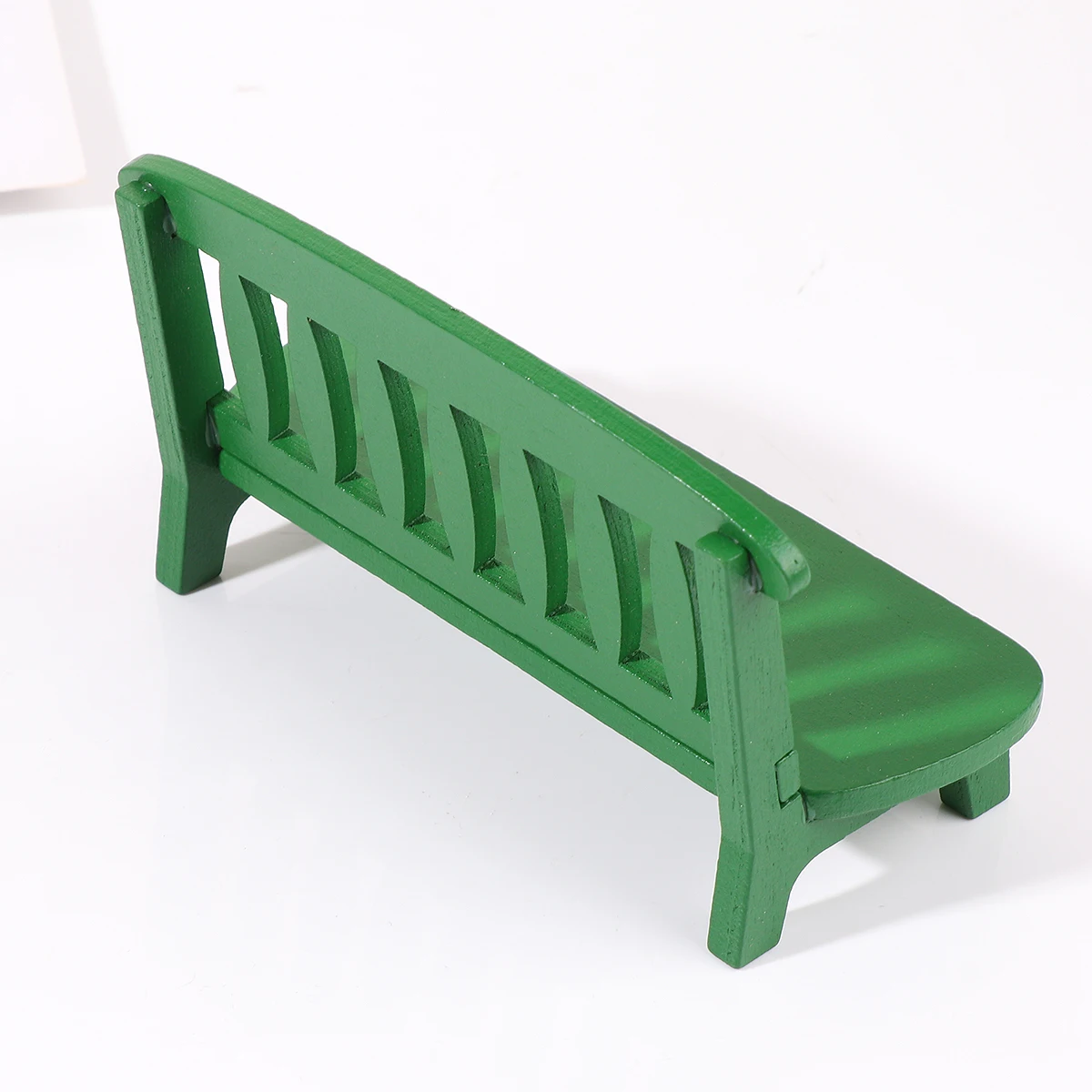 

High Quality Wooden Bench Ornaments Office Miniature Bamboo Vintage Settee Model