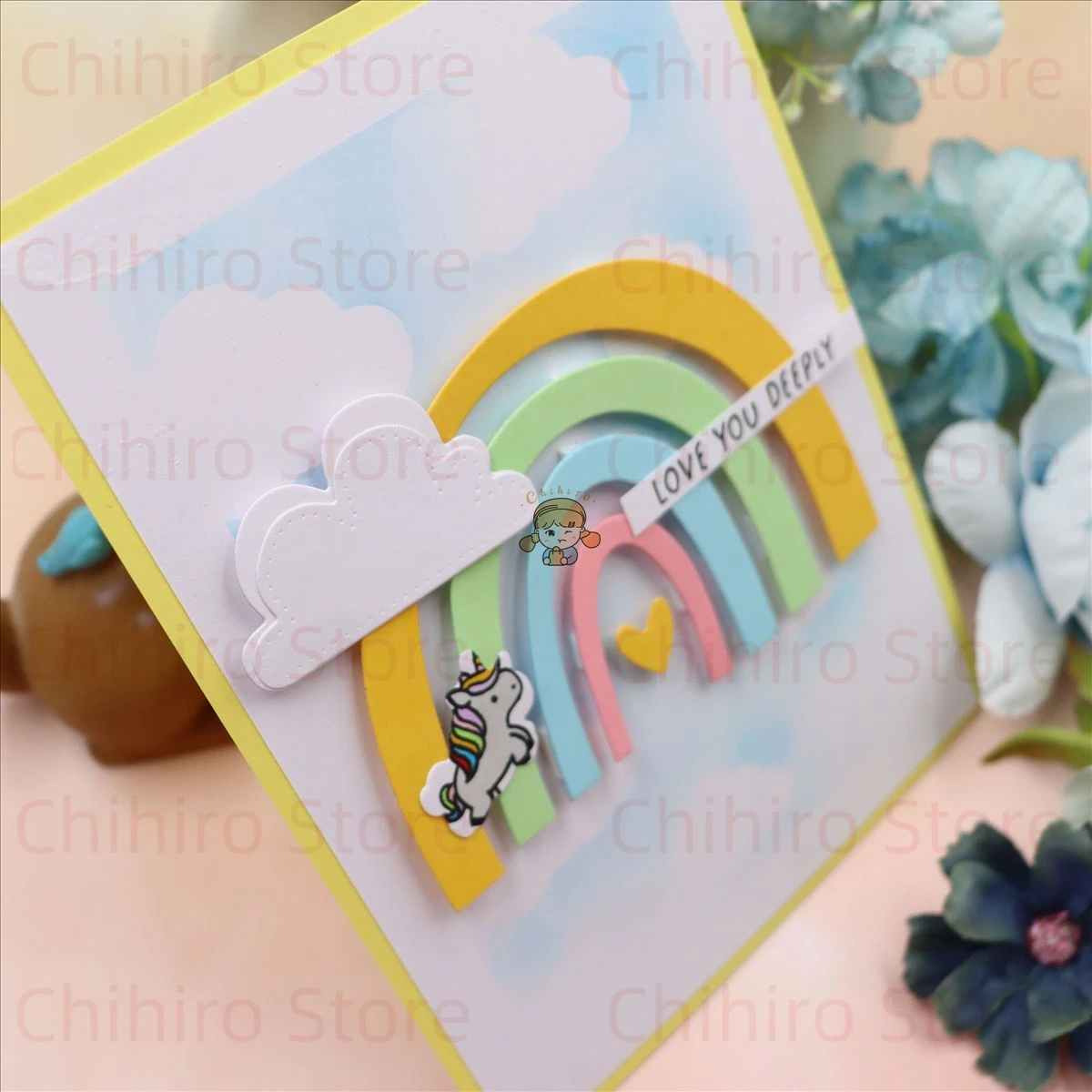 Clouds and Rainbows Metal Cutting Dies For Scrapbooking Embossing Decorative Crafts DIY Paper Cards New