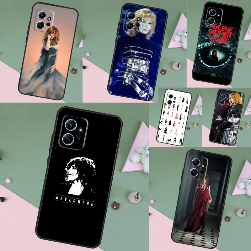 Mylene Farmer Case Cover For Xiaomi Redmi Note 12 11 8 9 10 Pro Note 12S 10S 11S 9S Redmi 12C 10A 9C 10C