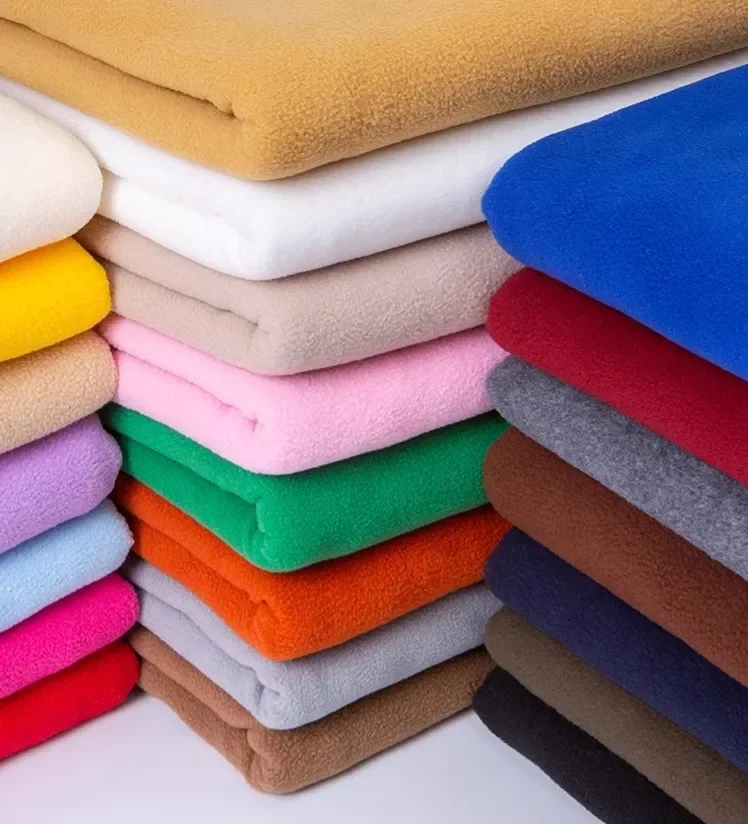 Double-sided Polar Fleece Fabric Lining By The Meter for Clothing Coats Sewing Winter Plain Thickened Diy Cloth Soft Comfortable