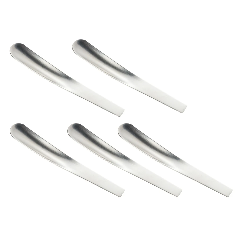 

5Pcs Mini Egg Spoon Stainless Steel Flat Teaspoon Coffee Stirring Dishwasher Safe Soup Spoon Home Restaurant Bar Kitchen