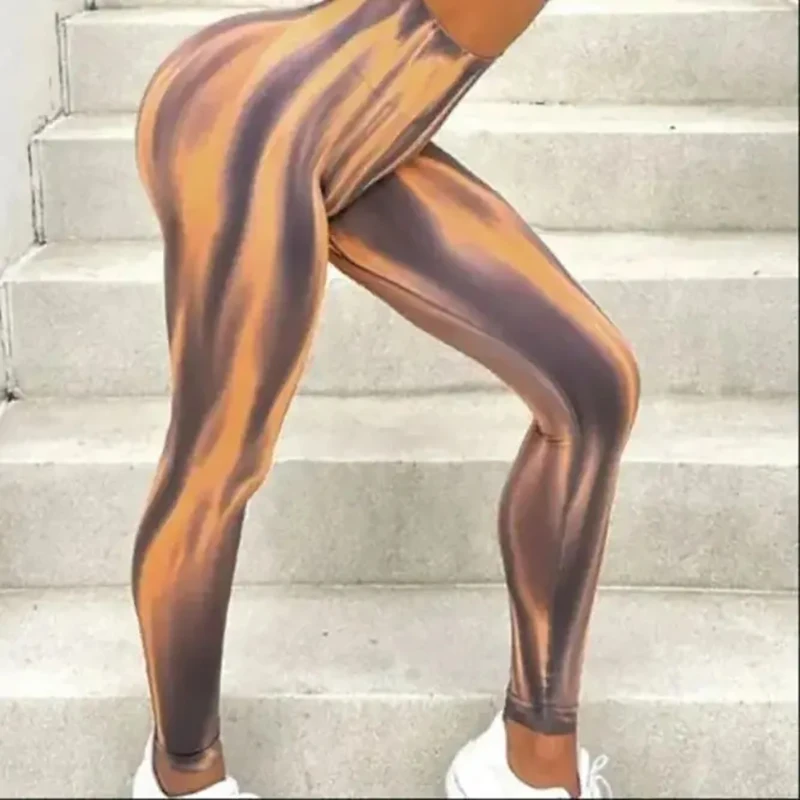 Tie Dyeing Legging  Seamless Legging High Waist Scrunch Booty Gym Fitness Yoga Leggings For Women Push Up Cycling Sports Tights