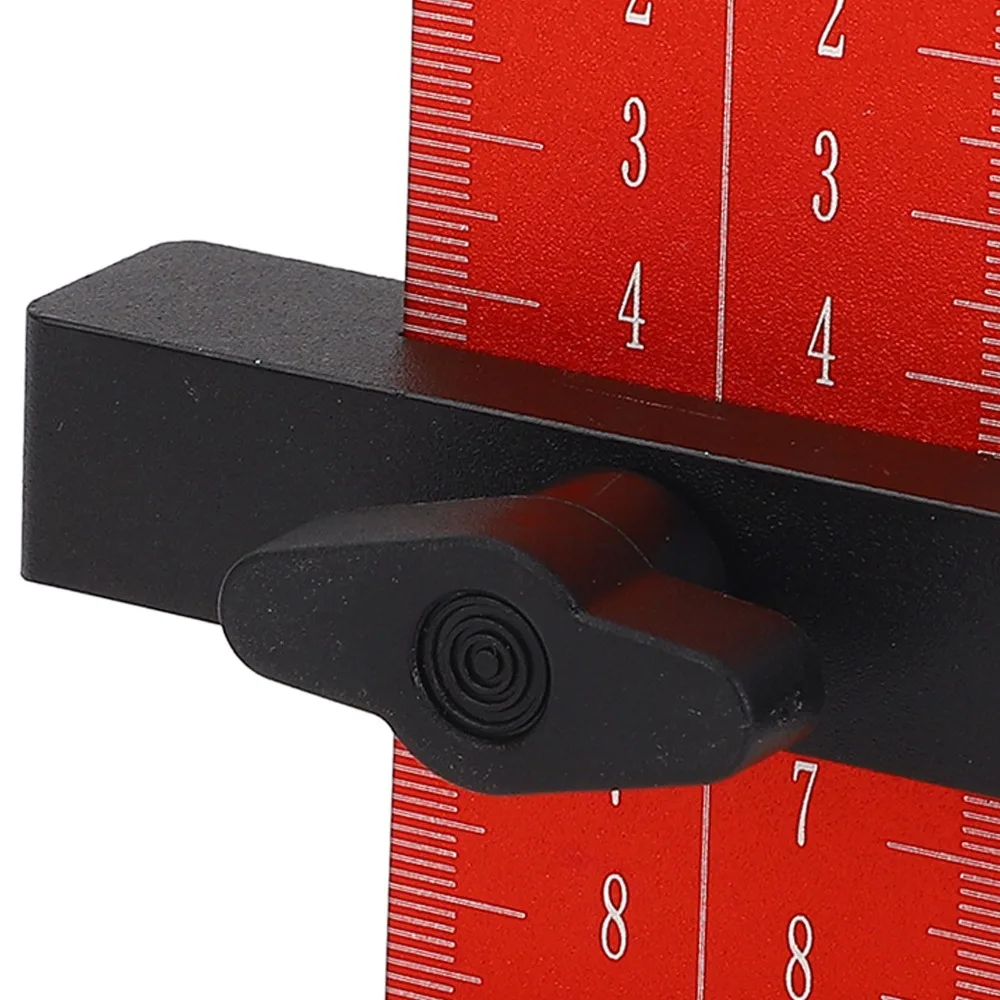 Aluminum Alloy Cabinet Door Installation Positioner Height Adjustable Clear Scale Markings Cabinet Door Fitting Tool Heavy Duty
