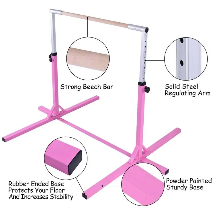 20121 Super stable kids gymnastic junior horizontal bar