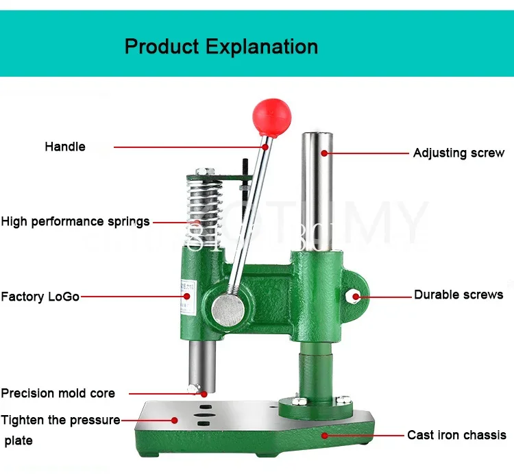 Hand Move Press Die Chip Device Industrial JM-16 Small Home Manual Press Miniature Punching Hand Beer Machine Cutting Equipment