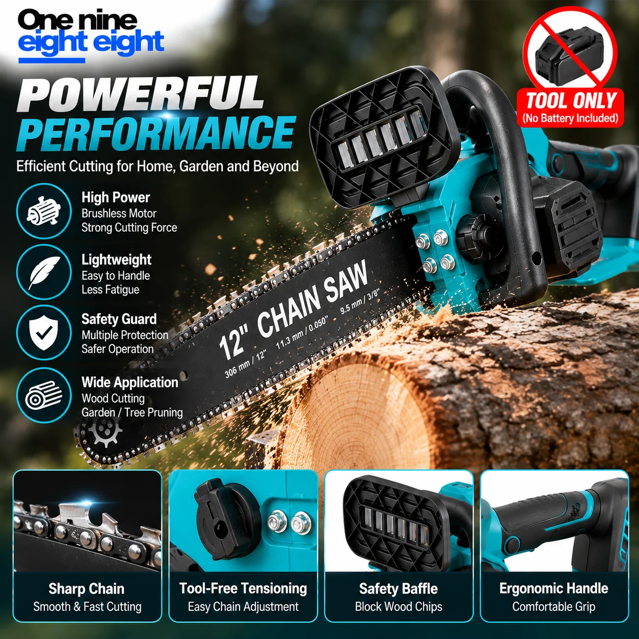 12 inch draadloze kettingzaag, - Chainsaw Safety Chaps recensie en prijs