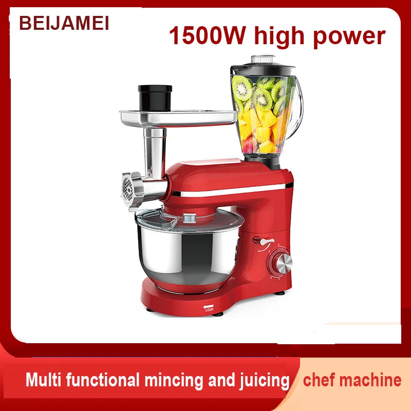 Ough Kneading Machine Flour Bread Mixers Ferment Machine Chef Machine Household Multi-Function Blender Juicer Kneader