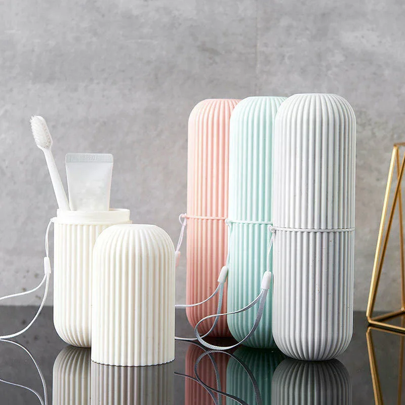 Draagbare tandenborstelhouder Tandenborstel Tandpastahouder Afscheid Hotel Wegwerp tandenborstelpasta Reizen Kamperen Buiten Badkamer