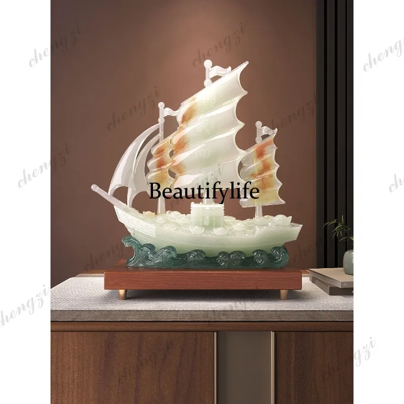 Sailing ornament lucky living room entrance wine cabinet office decoration housewarming opening gift
