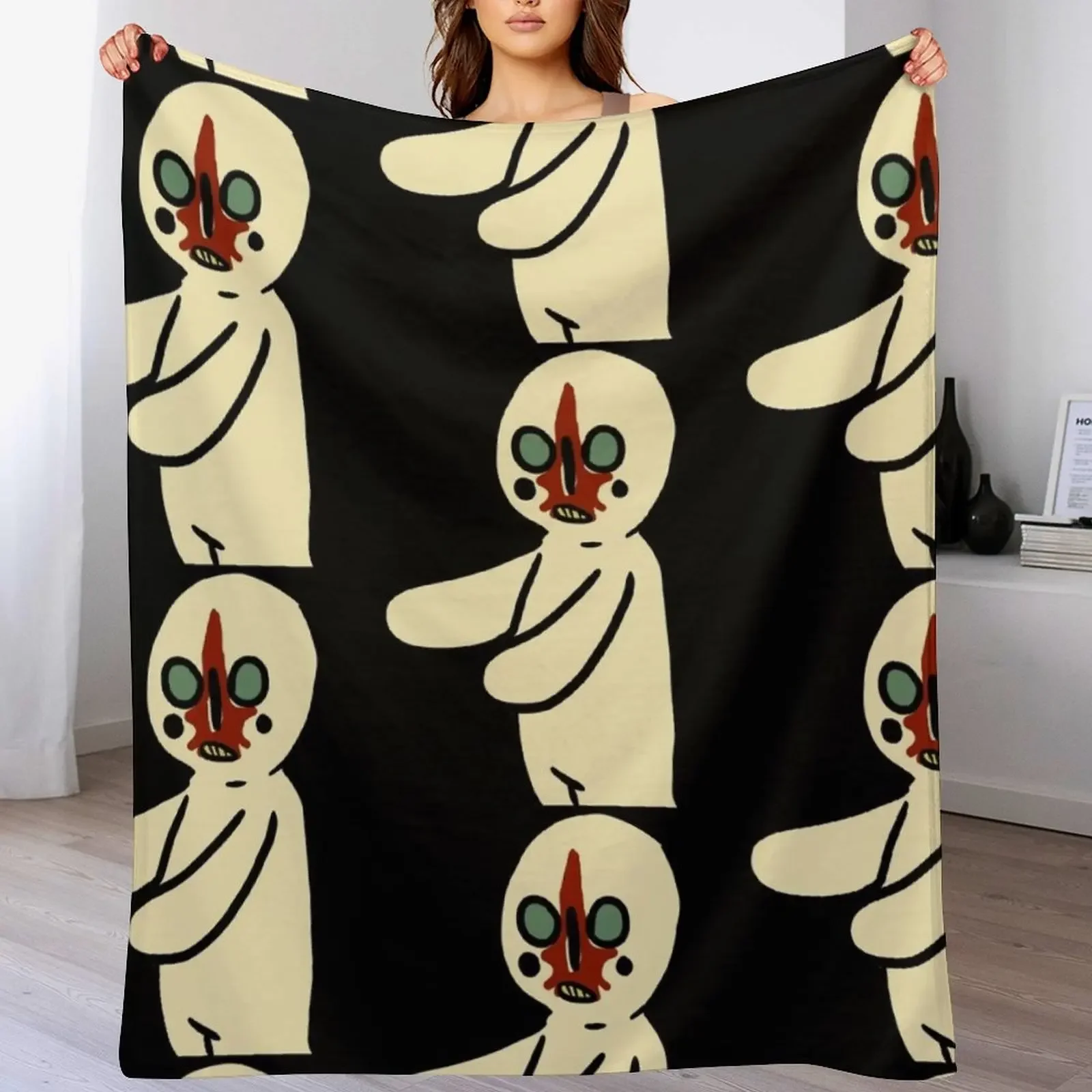 

New SCP-173 Throw Blanket Summer Beddings wednesday Custom Camping Blankets