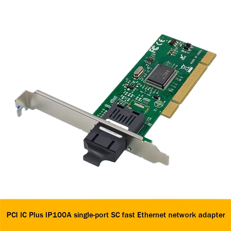 PCI IC Plus IP100A Single Port Fast Ethernet Network Card 100Mbps Fiber Optic Network Card Ethernet Adapter