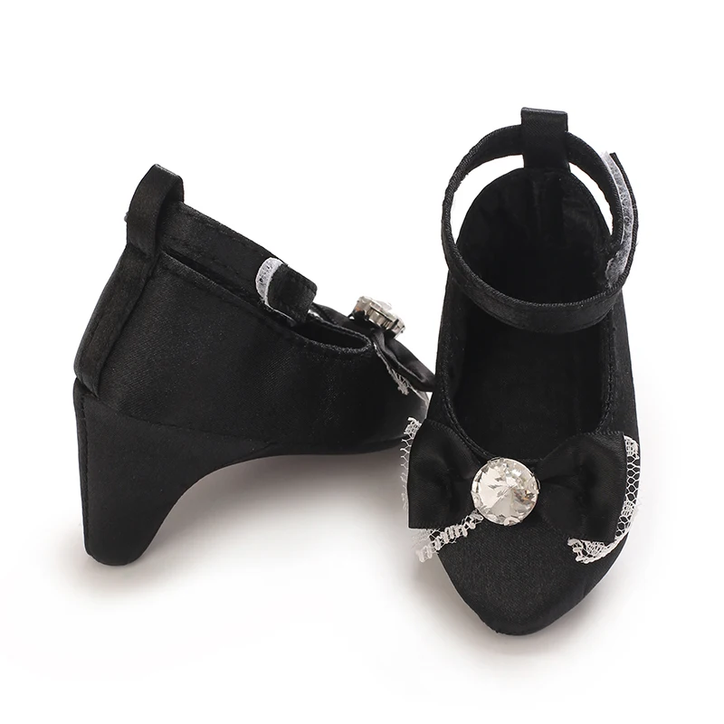 0-12 Monate Baby Mädchen Prinzessinnen-Schuhe mit Diamantschleife, Weiche Sohle, Erste Schritte Schuhe für Kleinkinder – Detail 32