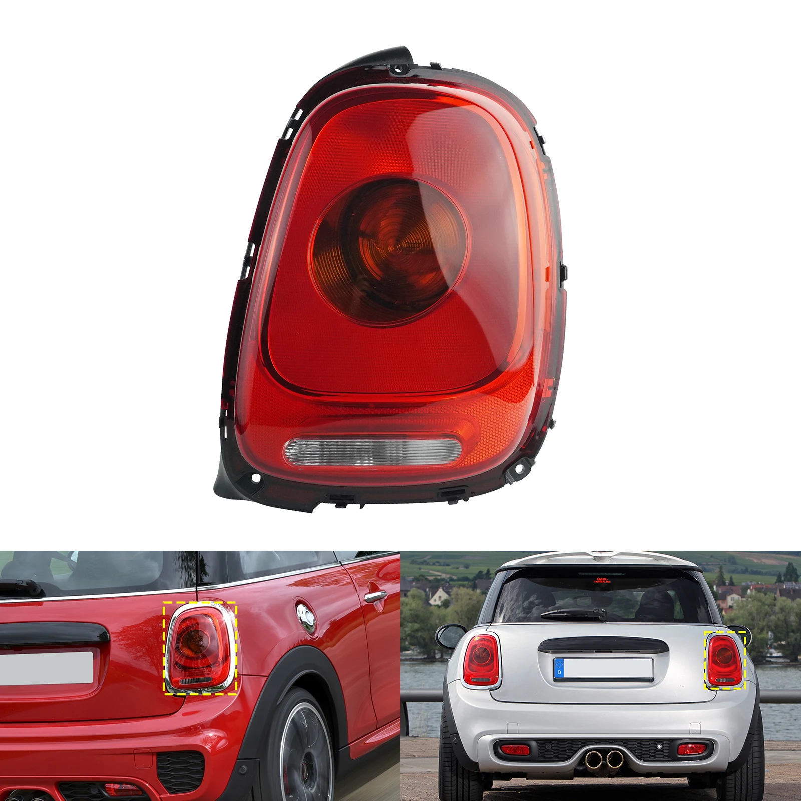 

Right Side Rear Light Assembly Without Bulb For Mini Cooper One F55 F56 F57 Tail Lamp Housing Case 63217297434